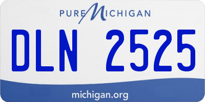 MI license plate DLN2525