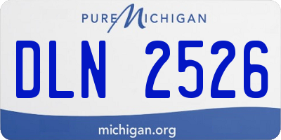 MI license plate DLN2526