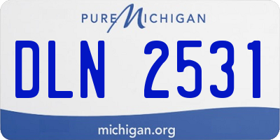 MI license plate DLN2531