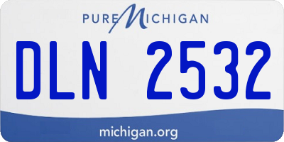 MI license plate DLN2532