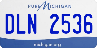 MI license plate DLN2536