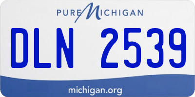 MI license plate DLN2539