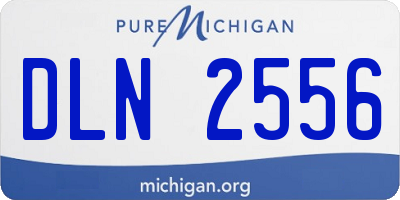 MI license plate DLN2556