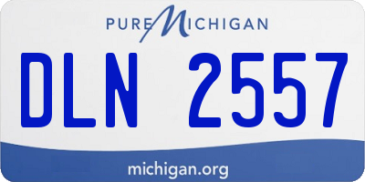 MI license plate DLN2557