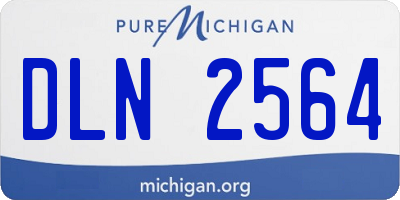 MI license plate DLN2564