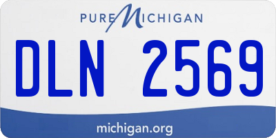 MI license plate DLN2569
