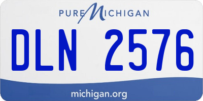 MI license plate DLN2576