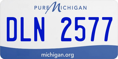 MI license plate DLN2577