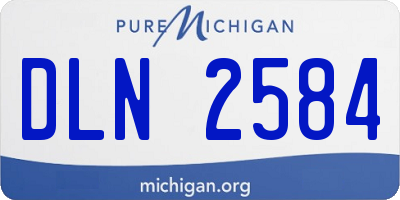 MI license plate DLN2584