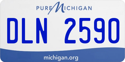 MI license plate DLN2590