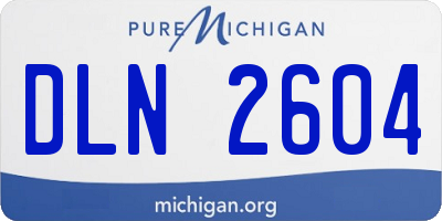 MI license plate DLN2604