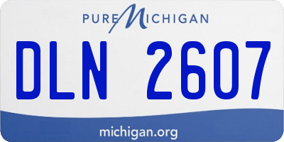 MI license plate DLN2607