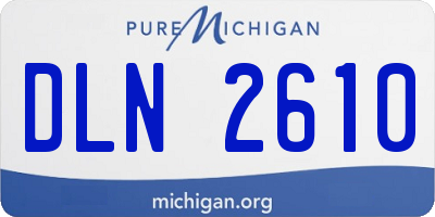 MI license plate DLN2610