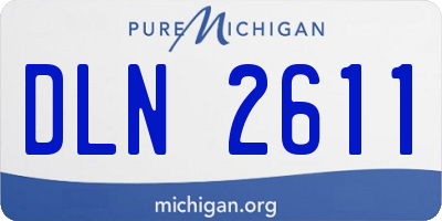 MI license plate DLN2611