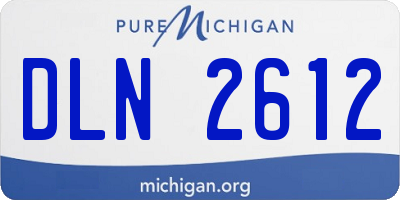 MI license plate DLN2612