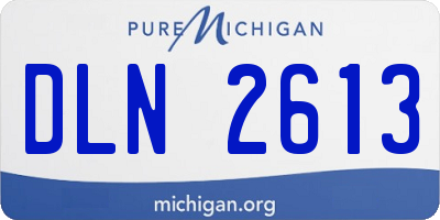MI license plate DLN2613