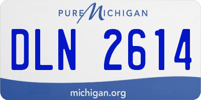 MI license plate DLN2614