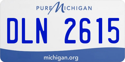 MI license plate DLN2615