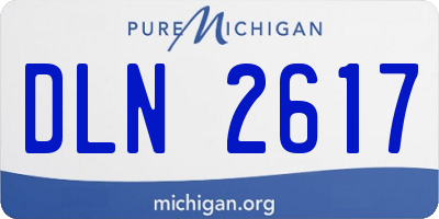 MI license plate DLN2617