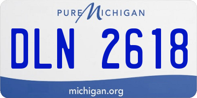 MI license plate DLN2618