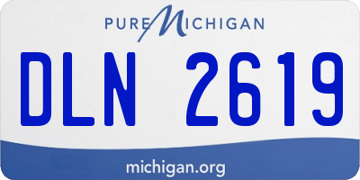 MI license plate DLN2619