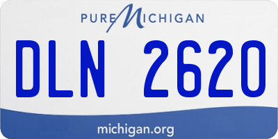 MI license plate DLN2620