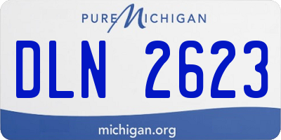 MI license plate DLN2623