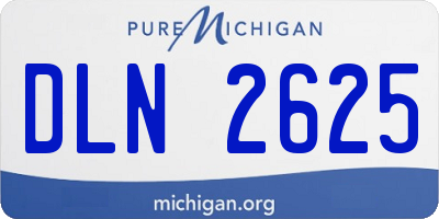 MI license plate DLN2625