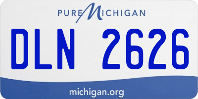 MI license plate DLN2626