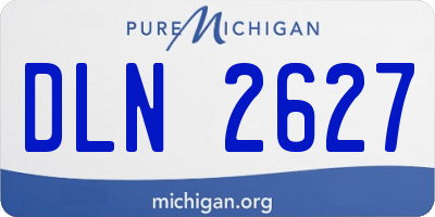 MI license plate DLN2627