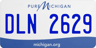 MI license plate DLN2629