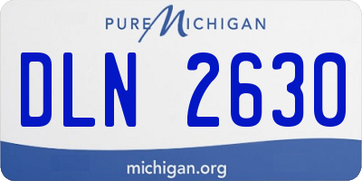MI license plate DLN2630