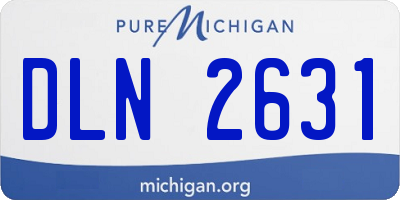 MI license plate DLN2631