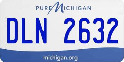 MI license plate DLN2632