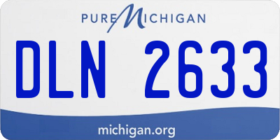 MI license plate DLN2633