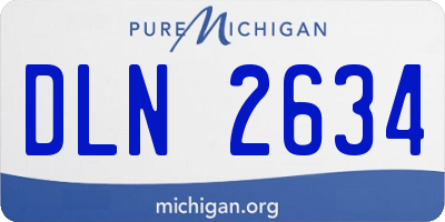 MI license plate DLN2634