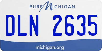 MI license plate DLN2635