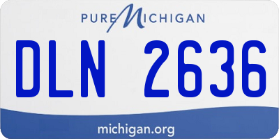 MI license plate DLN2636
