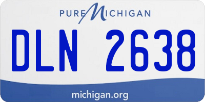 MI license plate DLN2638