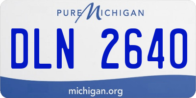 MI license plate DLN2640
