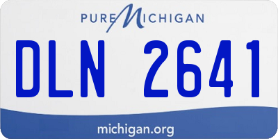 MI license plate DLN2641