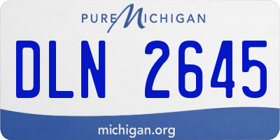 MI license plate DLN2645