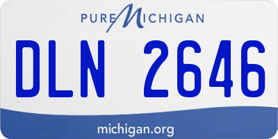 MI license plate DLN2646