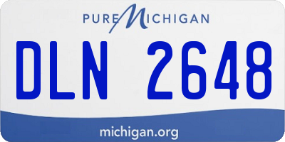 MI license plate DLN2648