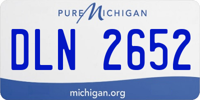 MI license plate DLN2652