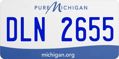 MI license plate DLN2655