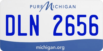 MI license plate DLN2656