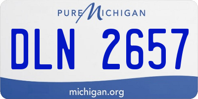 MI license plate DLN2657