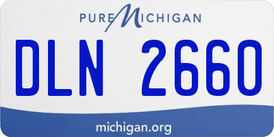 MI license plate DLN2660