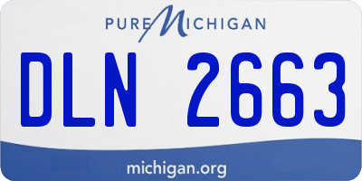 MI license plate DLN2663